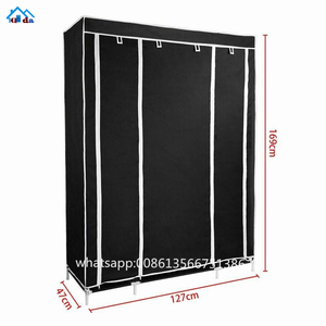 Armario Plegable Económico de Tela No Tejida, Armario Portátil Plegable, Armario de Tela Metálica <span class=keywords><strong>para</strong></span> Dormitorio, Fácil de Montar - Product Image 3