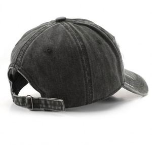 Gorra de béisbol de mezclilla vintage para hombre, con efecto desgastado, estilo 'Dad Hat' negro, para mujer, con personalidad, gorras deportivas con efecto desgastado. - Product Image 2