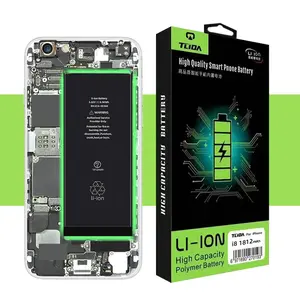 Tlida Công suất siêu cao năng lực cho iPhone 8 Điện thoại pin 8G điện thoại thông minh Pin điện thoại di động OEM cho iPhone 8g Pin thay thế