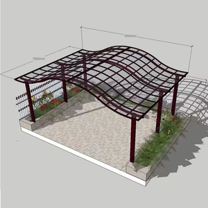 Best Price Aluminum Pergola Car Parking Shelter with Polycarbonate Roof for Simple <b>Garage</b> Aluminum Alloy Car Shelter - Product Image 5