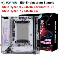 Motherboard Gaming AMD Mini-ITX NAS, Ryzen 9 7945HX ES / 7845HX ES / R7 7745HX ES, 2xM.2 NVMe, 4xSATA PCIe4.0 x16 PC Server Rumahan