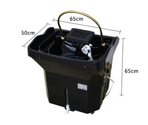 Machine mobile autonome de shampooing de traitement capillaire de type stockage d'eau d'approvisionnement en eau et de drainage, - Product Image 6