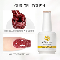 AiBevoow Vente en gros professionnelle OEM MSDS Certified Glitter Gel Polish 39 Colors UV Gel Low quantité minimale de commande Gel Nail Polish for Nail Salon
