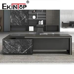 Ekintop new design popular l shaped extendable desk office