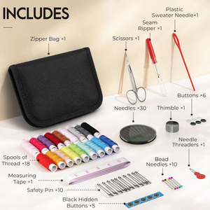 <b>Sewing</b> KIT for Premium <b>Sewing</b> Accessories Include XL Spools of Thread and Most Useful Colors ,Emergency Repairs, Travel, Kids - Product Image 3