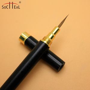 Yalixin luxe ongles fournisseur brosse 100% <span class=keywords><strong>Kolinsky</strong></span> cheveux noir poignée en métal serti pour huile acrylique <span class=keywords><strong>aquarelle</strong></span> Gouache peinture - Product Image 5