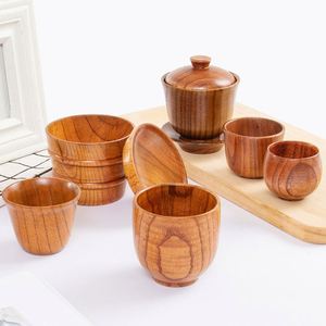 Custom Logo Wooden Coffee Mug with Handle, Eco-Friendly Tea <b>Cup</b> for Home, Restaurant & Promotional Gifts - Product Image 2
