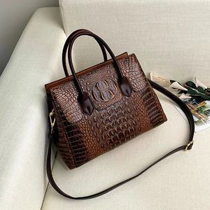 Sac à main en PU gaufré façon croco pour femme, style mode 2026 |   Sac à bandoulière vintage à motif <span class=keywords><strong>crocodile</strong></span> - Product Image 2