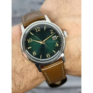 Montre mécanique automatique S AAA+ pour homme, style cocktail, multifonction, bracelet en acier, pour affaires et trajets quotidiens, bleue, mouvement NH35A - Product Image 1