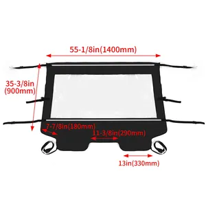 Pare-brise arrière UTV pour <span class=keywords><strong>Kawasaki</strong></span> TERYX 4 <span class=keywords><strong>800</strong></span> 2014-2024 - Product Image 2