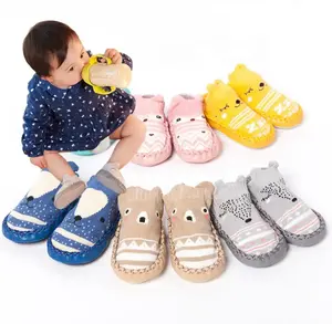 Chaussettes pour bébés filles et garçons, mignonnes, antidérapantes, respirantes, écologiques, avec semelle en caoutchouc souple et pelucheuse - Product Image 2