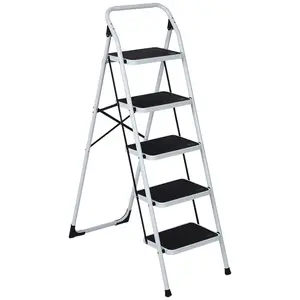 Factory Direct 2 5 Step Foldable Vehicle Ladder Electrician Folding SY-200 Steel Step Ladders