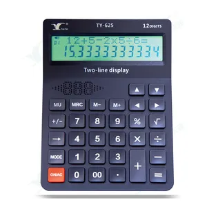 2-regelige Display Bureaucalculator Kantoor Boekhoudcalculator Spaanse Spraakcalculator