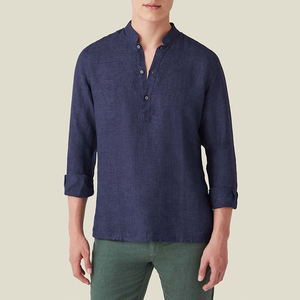 Camisa de vestir para hombre con patrón OEM nuevo personalizado, para camisas entalladas últimas para hombre para 2024/ - Product Image 2