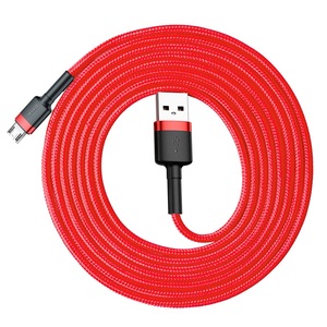 <span class=keywords><strong>Cable</strong></span> <span class=keywords><strong>USB</strong></span> <span class=keywords><strong>Baseus</strong></span> Cafule para <span class=keywords><strong>Micro</strong></span> 2.4A 0.5m 1m 2m 3m Gris+Negro Rojo+Rojo Alta Calidad Venta al por Mayor 100% Original - Product Image 5
