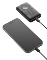 Nouvelle batterie externe sans fil haute capacité 10000mAh 2024 avec charge rapide PD, batterie Li-Polymère et matériau PVC