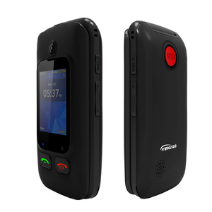 Téléphone mobile à clapet GSM <span class=keywords><strong>avec</strong></span> double écran de 2,4 pouces, fonction SOS, grand clavier à boutons et chargeur à béquille - Product Image 2