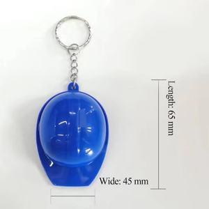 Bottle Opener <b>Safety</b> Construction Helmet Plastic Keychain Mini <b>Keyring</b> Professional Factory Custom Hard Plastic Hats Key Chains - Product Image 3