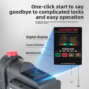 Bomba de Agua Doméstica Automática Silenciosa de Acero Inoxidable de Frecuencia Variable APF204, Totalmente Automática, con Tecnología Magnética, Directa de Fábrica - Product Image 3