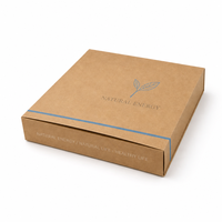 Boîte en papier kraft à prix de gros avec couvercle rabattable, base robuste, impression de logo, carton de présentation pour cadeaux d'entreprise
