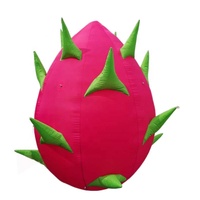 Modèles de fruits gonflables pour la décoration de foire agricole, Pitaya réaliste, ballon de fruits du dragon gonflable pour l'affichage