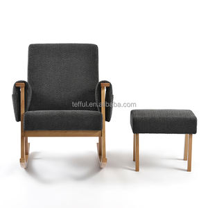 Silla de lactancia ergonómica con reposapiés para la habitación del bebé, para una lactancia suave del recién nacido - Product Image 2