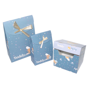 Bolsas de Regalo de Papel Pequeñas de Lujo Personalizadas al por Mayor, Caja de Regalo para Dulces de Boda Impresa con Cinta de Seda - Product Image 1