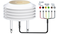 HANZ 304 Pelat Detektor Penginderaan Hujan dan Salju dari Baja Tahan Karat dengan Pemanas Anti-beku Output RS-485 -40~80