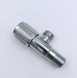 Robinet d'angle multifonctionnel en acier inoxydable chromé, design classique et unique, pour eau froide et chaude, accessoire de toilette, économiseur d'eau - Product Image 4