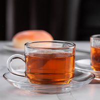 DELI — Mini-boîte en verre résistante à la chaleur, 7.1 ml, 210 oz, haute qualité, Portable, luxe, tasse de café