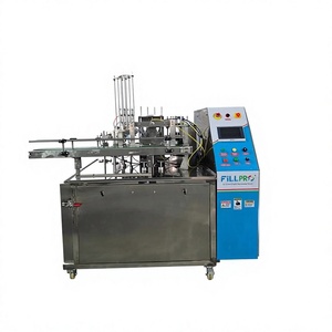 Machine professionnelle automatique de remplissage et de scellage rotative à 12 stations pour lait, yaourt glacé, babeurre, lassi et lait aromatisé - Product Image 1