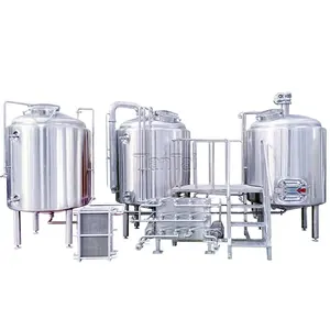 200L 400L 800L 1200L Auto Craft Beer Brewing Equipment Brewery Kettle Stainless Steel Fermenter Brite Tank Cooling Filling