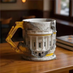แก้วกาแฟเรซิ่นรูปทรงสถาปัตยกรรม ของตกแต่งโต๊ะทำงาน ของขวัญ - Product Image 2