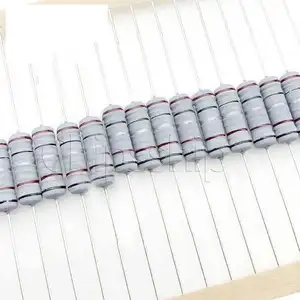 20pcs 2W 5% Wire Wound Resistor Fuse Winding Resistance 0.1R 0.05 0.1 0.22 0.33 0.47 0.5 1 2.2 3 4.7 5.1 6.8 10 22 47 51 100 ohm