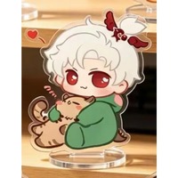 Cartoon Love and Deepspace Cute Sylus Rafayel Xavier Zayne Caleb Q-version Acrylic Standee Signboard Plaque Décorative Porte-clés