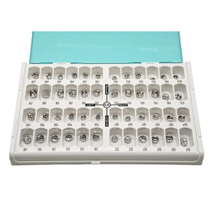 48 pz/scatola Apparecchi ortodontici pediatrici in acciaio inossidabile per adulti e bambini, corone molari primarie, strumento dentale, azionamento manuale - Product Image 3