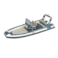 Bateaux de pêche en aluminium Hedia New Design 20ft 22ft Sport Deep V 600 avec moteur hors-bord, capacité 10 personnes, 115 ch, polyurée EVA