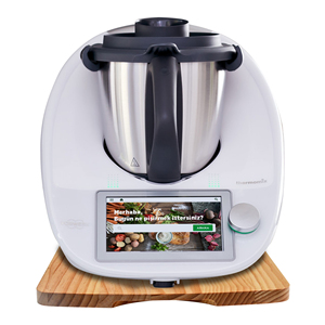 Accessoires de cuisine Plateau support mélangeur Planches à roulettes rapides Planche coulissante en bois pour Thermomix <span class=keywords><strong>TM6</strong></span> - Product Image 1