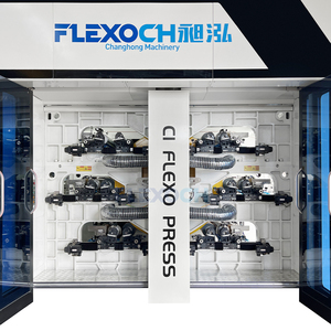 Máquina de Impresión Flexográfica Automática <span class=keywords><strong>CI</strong></span> de 6 Colores con Doble Torreta de Desenrollado y Rebobinado para Película Plástica - Product Image 6