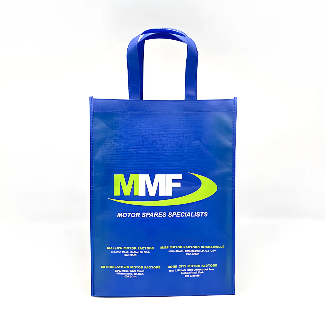 फैक्टरी अनुकूलित रंग और आकार कम MOQ वाटरप्रूफ 90 ग्राम फिल्म से ढका गैर-बुना कपड़ा टोट बैग