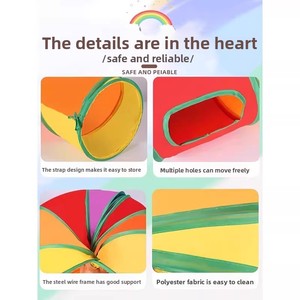 Mới Thân Thiện Với Môi Cầu Vồng Thẳng Qua Mèo Đường Hầm Tự Giải Trí Giáo Dục Có Thể Gập Lại Ống & Đường Hầm Cho Mèo - Product Image 5