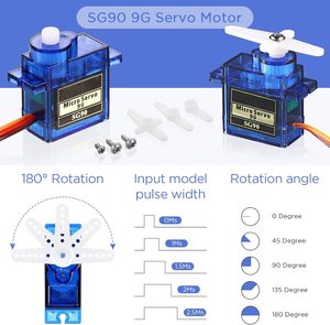 90/270 grado SG90 Micro servomotore 9G RC modello per Drone fatto da te & per <span class=keywords><strong>Arduino</strong></span> progetti componenti industriali - Product Image 4