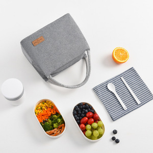 <span class=keywords><strong>Bolsa</strong></span> de almuerzo térmica aislada grande para niños y mujeres de moda reutilizable lavable portador de <span class=keywords><strong>alimentos</strong></span> suaves a prueba de fugas caja de almuerzo escolar - Product Image 4