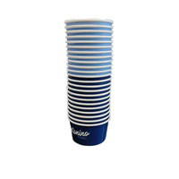 SP3374 Vente en gros, gobelet en papier jetable pour crème glacée, écologique, à paroi simple, impression de logo personnalisée pour l'utilisation du sucre