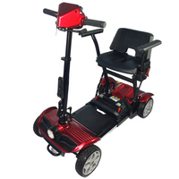 Trottinette électrique à quatre roues, patinette pliable à main unique, 2020