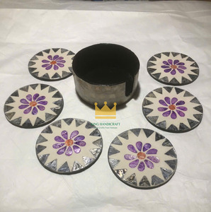 ชุดจานรองแก้วหวายแท้แบบโมเดิร์นรักษ์โลก พร้อมที่วาง สำหรับโต๊ะน้ำชาและกาแฟ ดีไซน์ลายฝัง ราคาประหยัด - Product Image 1