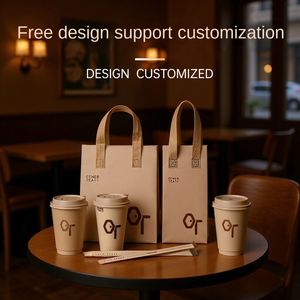 Disposable Modern Non-woven Insulated Takeaway Bag for Milk Tea and Cake Insulated Restaurant Cooler Bag - Product Image 1