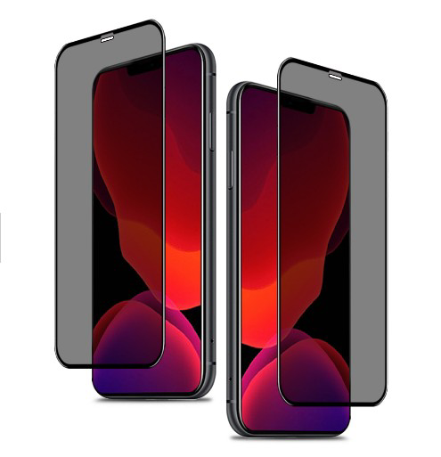 Bulk Packed Anti spy Mobile Phone Glass Film 9h Anti Broken Glass Screen Guard for iphone 12