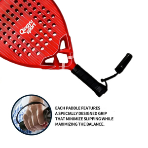 Raqueta de Pádel de Carbono Diamante Duradera con Logotipo Personalizado OEM de Qingyu Sport, Diseño Personalizado, Núcleo de Goma EVA, Grado Profesional, Pedidos al por Mayor - Product Image 5