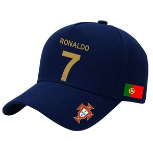 Gorra de Béisbol Número 7 |   Gorra Deportiva con Diseño de Puntos Argyle para Fanáticos del Equipo Nacional de Fútbol de <span class=keywords><strong>Portugal</strong></span>, Eurocopa, Unisex - Product Image 3